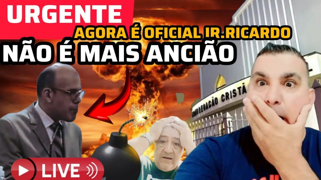 LIVE 11:40 CCB-AGORA OFICIAL ANCIAO RICARDO PAVANELLI FOI RETIDADO DO MINISTERIO  ,LAMENTAVEL