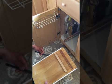 Automatic Pullout Trash Bin under Kitchen Sink | How to