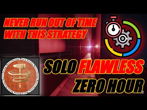 NEVER RUN OUT OF TIME WITH THIS STRATEGY - Solo FLAWLESS Zero Hour LEGEND Difficulty Solar Titan