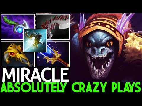 MIRACLE [Slark] Absolutely Crazy Plays with Scepter Aggressive Gank Dota 2