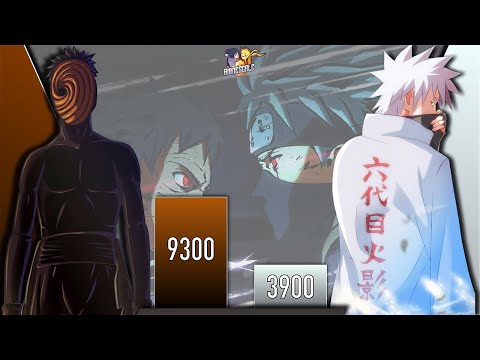 OBITO VS KAKASHI POWER LEVELS - AnimeScale Power Levels