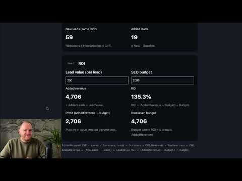 SEO ROI in 8 Minuten berechnen – So planst Du Dein SEO-Budget mit echtem Datenmodell