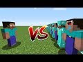 Minecraft Battle: NOOB vs PRO: HEROBRINE VS 10000 NOOB AND PRO CHALLENGE / Animation