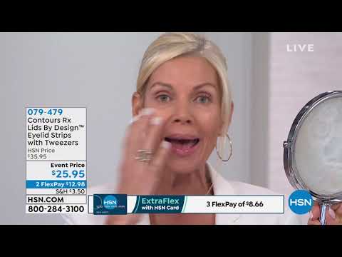 Contours Rx 5 mm Lids By Design Eyelid Strips with Tweez...