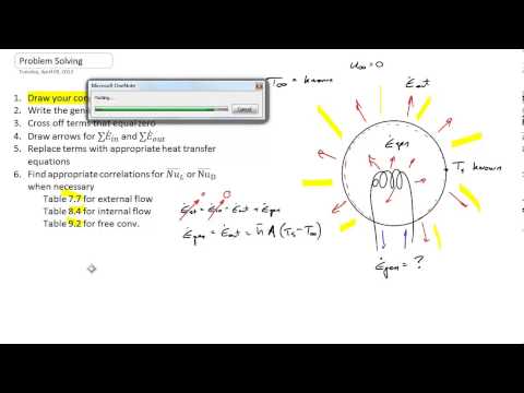 Problem solving strategies for heat transfer
