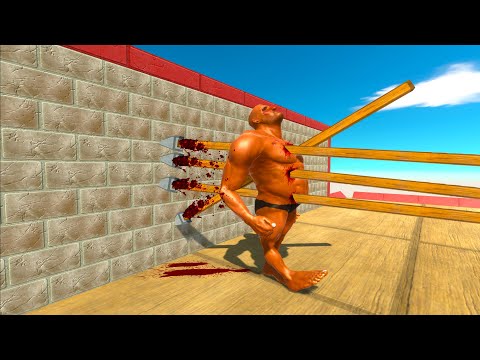 PINNING UNITS TO THE WALL WITH GIANT BALLISTA - Animal Revolt Battle Simulator