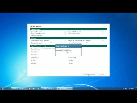 eCount Transport Software Company Create Option