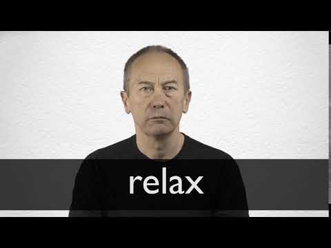 Relax Synonyms Collins English Thesaurus