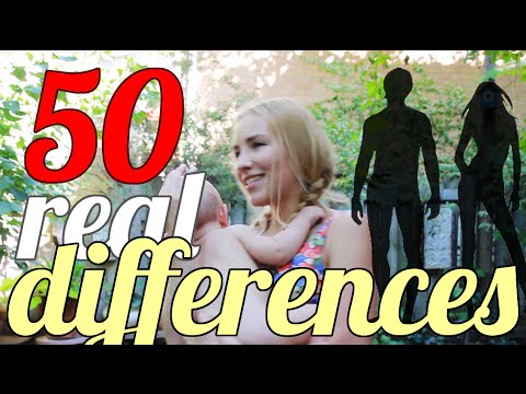 50 REAL Differences Between Men & Women