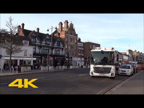 Enfield Walk: Town Centre【4K】