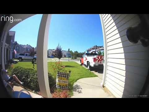 Sudden Slam as Porch Swing Gives Way || ViralHog