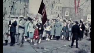 preview picture of video '1st May demonstration in Fryazino. 1966-th.'