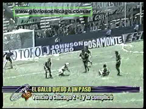 Moron 2 - Chicago 1 gol de Mandra 1997