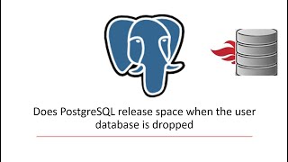 Does PostgreSQL release space when the database is dropped