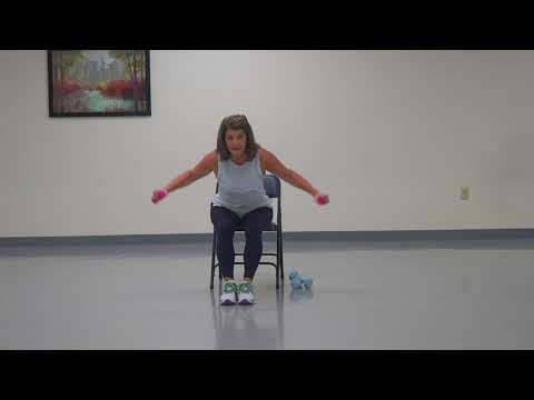 Acton Senior Center at Home 30 minute chair workout with cardio intervals with Terri Zaborowski