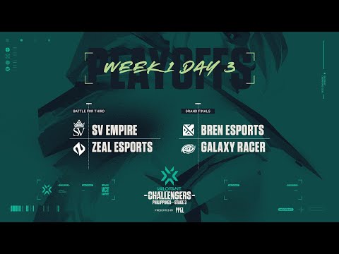 (FIL) 2021 VCT Stage 3 - Challengers PH - Week 1 Main Event - Day 3