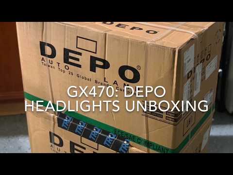 Lexus GX470: #Depo #Headlights w/ #Sport Package UNBOXING! Starts 0:07