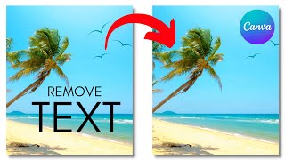 How to Remove Text From an Image in Canva