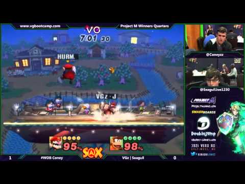 S@X 9/30/14 - Coney (Wario) vs Seagull Joe (Diddy Kong) - Project M Tournament - Smash PM