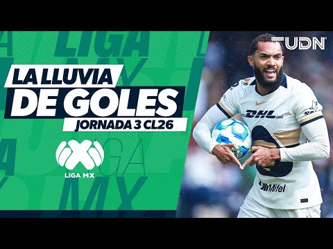 ¡LLUVIA DE GOLES! ⚽️ ☔ Los goles de la Jornada 3 del Clausura 2026 | TUDN