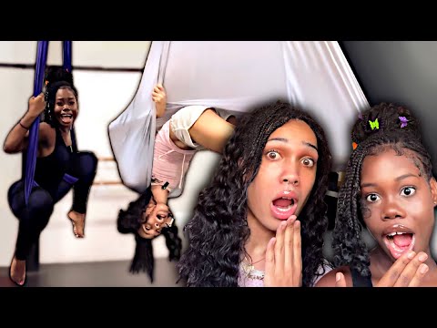 We Tried Aerial Yoga! 😭💔