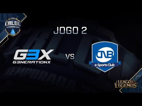g3x x CNB (SS - Jogo 2) CBLoL 2016 - 1ª Etapa