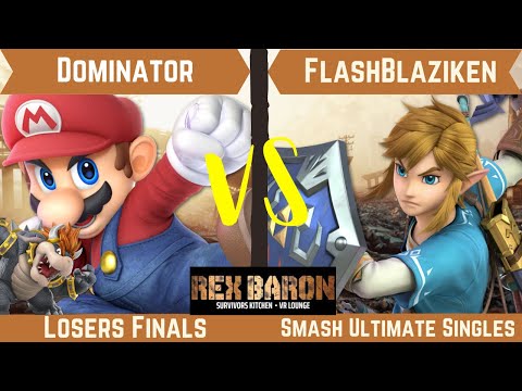 Rex Baron 7 Losers Finals - Dominator (Mario, Bowser) Vs. FlashBlaziken (Link)