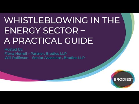 Whistleblowing in the Energy Sector – A practical guide