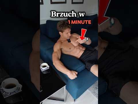 Perfekcyjny brzuch w minutę❗️#treningbrzucha #brzuch #cwiczenianabrzuch #treningwdomu #fitnes