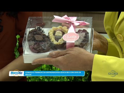 Conheça o trabalho da empreendedora Jéssica Reis com Ovos de Páscoa 04 04 2023