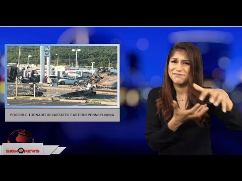 Possible tornado devastates Eastern Pennsylvania (ASL - 6.14.18)