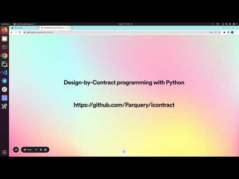 Design-by-Contract programming with Python
