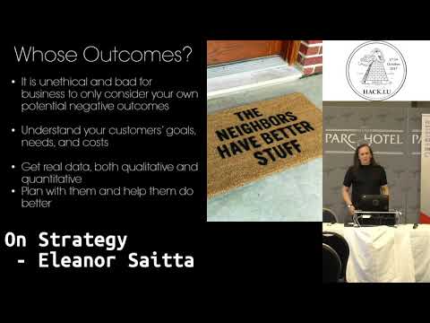 Hack.lu 2017 On Strategy by Eleanor Saitta