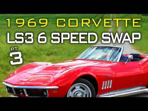 Chevrolet C3 Corvette LS Swap 6 Speed Manual Transmission Swap at V8 Speed and Resto Shop Part 3