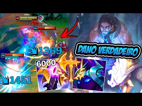 SYLAS JUNGLE 6000 DE DANO VERDADEIRO COM ESSE ITEM OP !! - LEAGUE OF LEGENDS