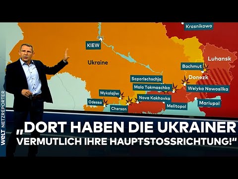 PUTINS KRIEG: Gegenoffensive! "Dort haben die Ukrainer vermutlich ihre Hauptstoßrichtung!"