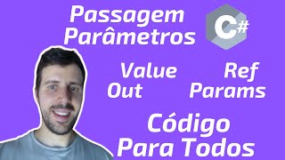 Passagem Parâmetros em C# - value, ref, out e params