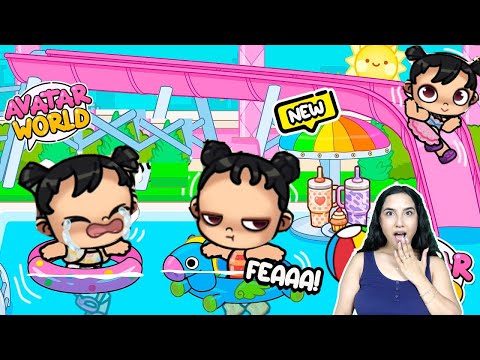 Avatar World Suzan Took the Girls to Aqua Park Family Routine Seval Games