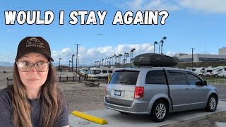 Beachfront Camping in LA: Dockweiler RV Park Tour & Review | Minivan Campers Are Welcome!