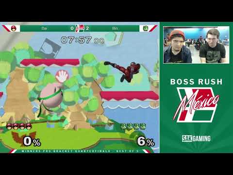Boss Rush Mexico Winners Quarters - Dai (Captain Falcon) vs Bin (Jigglypuff)