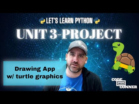 Lets Learn Python Turtle Drawing Program Unit 3 Project