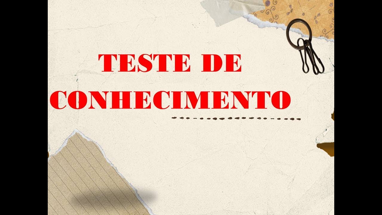 Teste de Conhecimento: Doutrina da Justificação