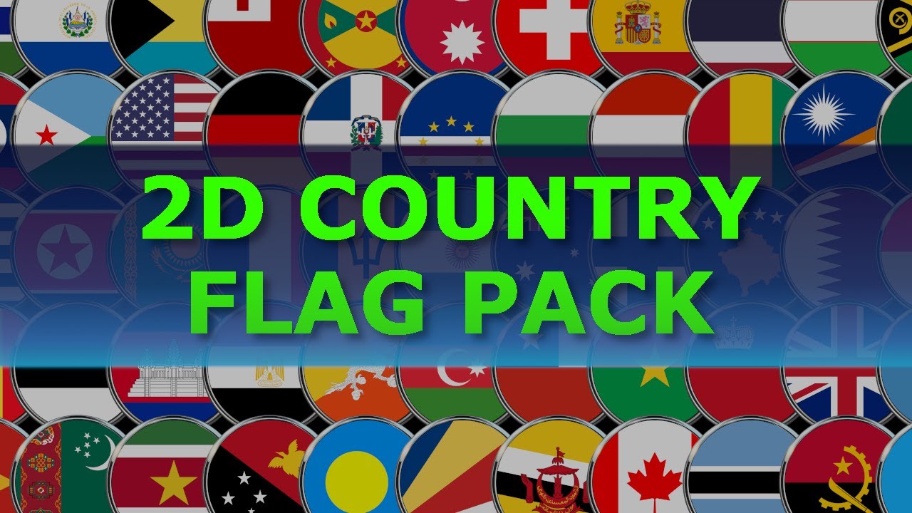 2D Country Flag Pack