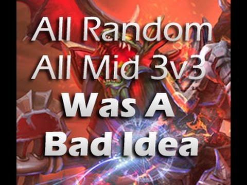 Heroes Of The Storm All Random All Mid ARAM 3v3 is a TERRIBLE IDEA