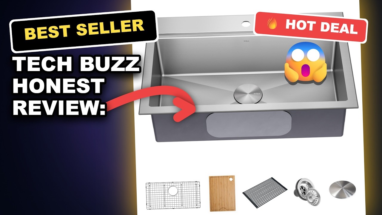 Tech Buzz Honest Review: Kore 32-Inch Drop in/Undermount Workstation Sink with Accessories