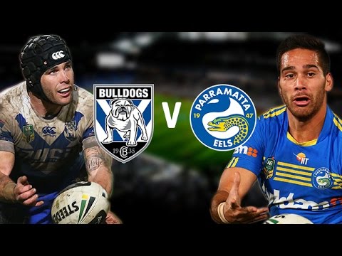 NRL 2014 Round 23  Eels Vs Bulldogs  Highlights