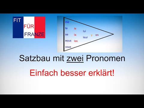 Satzbau mit zwei Pronomen - einfach besser erklärt!