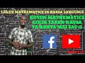 Koyon Mathematics Cikin Harshen Hausa Lesson 002