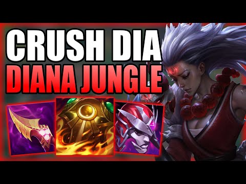 HOW TO CORRECTLY PLAY DIANA JUNGLE & CRUSH DIAMOND ELO! Best Build/Runes S+ Guide League of Legends
