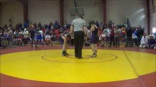 preview picture of video 'LA State Middle School Wrestling Tournament / Feb 15, 2014 / Match 2 / Win by Pin'